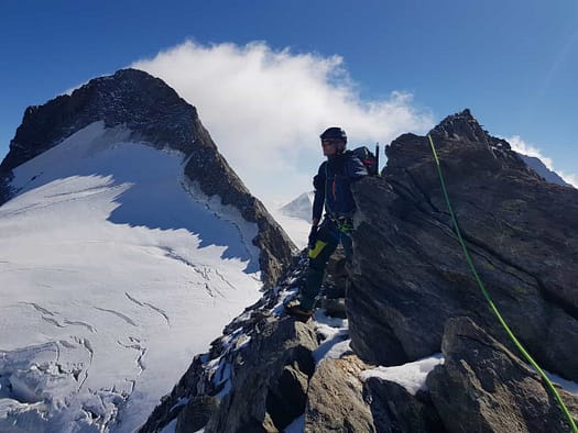 Gross Grünhorn 4.044 m Überschreitung (Hochtour) Gross Gruenhorn 4.044 m Hochtour 19