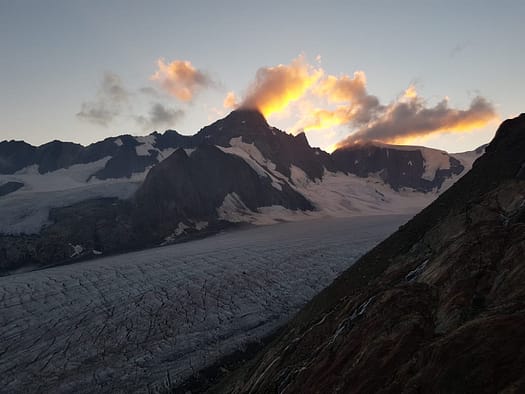 Gross Grünhorn 4.044 m Überschreitung (Hochtour) Gross Gruenhorn 4.044 m Hochtour 3