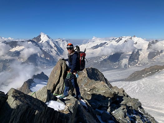 Gross Grünhorn 4.044 m Überschreitung (Hochtour) Gross Gruenhorn 4.044 m Hochtour 30