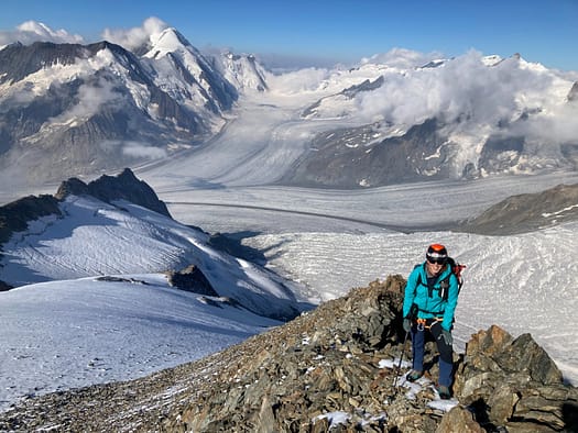 Gross Grünhorn 4.044 m Überschreitung (Hochtour) Gross Gruenhorn 4.044 m Hochtour 31