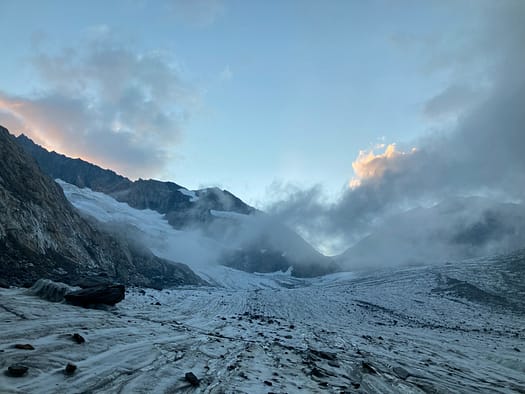 Gross Grünhorn 4.044 m Überschreitung (Hochtour) Gross Gruenhorn 4.044 m Hochtour 32