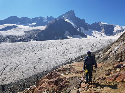 Gross Grünhorn 4.044 m Überschreitung (Hochtour) Gross Gruenhorn 4.044 m Hochtour 4