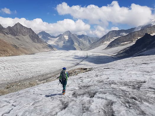Gross Grünhorn 4.044 m Überschreitung (Hochtour) Gross Gruenhorn 4.044 m Hochtour 8