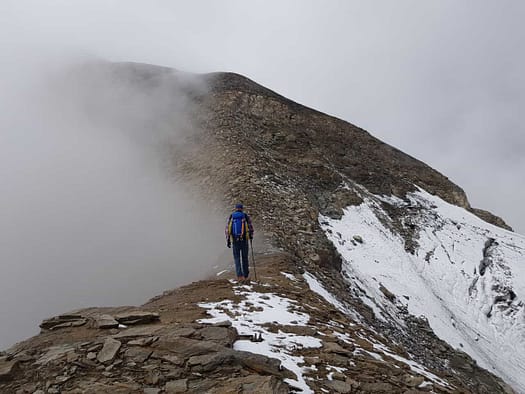 Großes Wiesbachhorn 3.564 m, Hinterer Bratschenkopf 3.413 m, Klockerin 3.422 m, Hohe Dock 3.348 m, Großer Bärenkopf 3.396 m, Mittlerer Bärenkopf 3.351 m (Hochtour) Grosser Baerenkopf 3.396 m 4