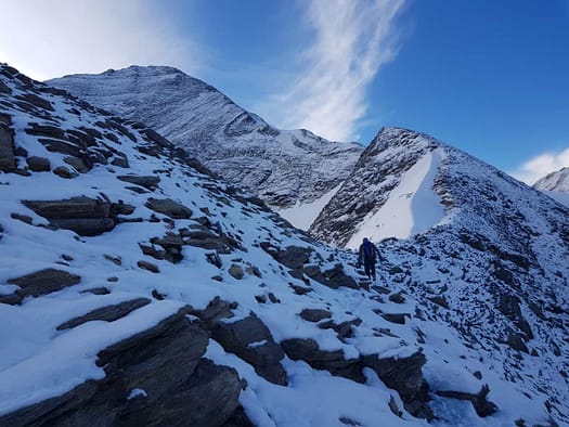 Großes Wiesbachhorn 3.564 m, Hinterer Bratschenkopf 3.413 m, Klockerin 3.422 m, Hohe Dock 3.348 m, Großer Bärenkopf 3.396 m, Mittlerer Bärenkopf 3.351 m (Hochtour) Grosses Wiesbachhorn 3.564 m 1