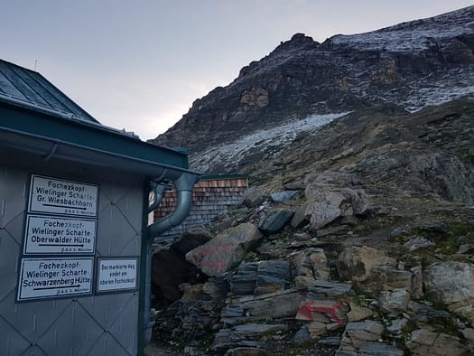 Großes Wiesbachhorn 3.564 m, Hinterer Bratschenkopf 3.413 m, Klockerin 3.422 m, Hohe Dock 3.348 m, Großer Bärenkopf 3.396 m, Mittlerer Bärenkopf 3.351 m (Hochtour) Grosses Wiesbachhorn 3.564 m 12