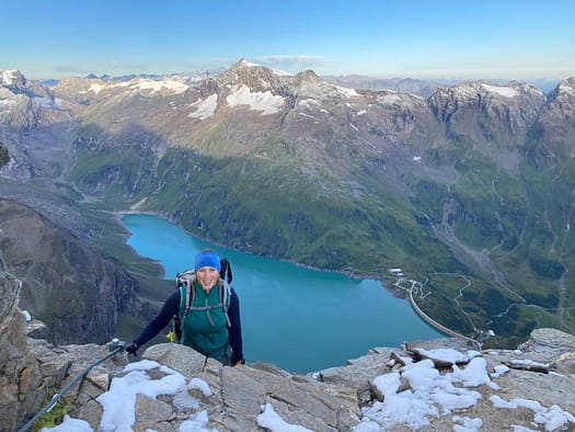 Großes Wiesbachhorn 3.564 m, Hinterer Bratschenkopf 3.413 m, Klockerin 3.422 m, Hohe Dock 3.348 m, Großer Bärenkopf 3.396 m, Mittlerer Bärenkopf 3.351 m (Hochtour) Grosses Wiesbachhorn 3.564 m 5