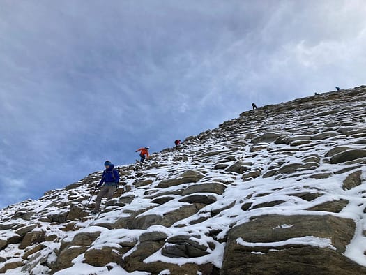 Großes Wiesbachhorn 3.564 m, Hinterer Bratschenkopf 3.413 m, Klockerin 3.422 m, Hohe Dock 3.348 m, Großer Bärenkopf 3.396 m, Mittlerer Bärenkopf 3.351 m (Hochtour) Hinterer Bratschenkopf 3.413 m 3