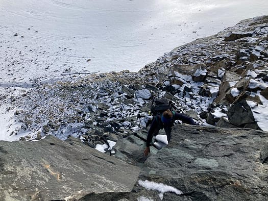 Großes Wiesbachhorn 3.564 m, Hinterer Bratschenkopf 3.413 m, Klockerin 3.422 m, Hohe Dock 3.348 m, Großer Bärenkopf 3.396 m, Mittlerer Bärenkopf 3.351 m (Hochtour) Hinterer Bratschenkopf 3.413 m 5