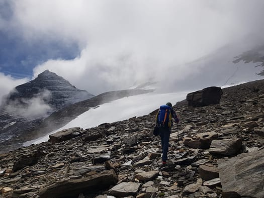Großes Wiesbachhorn 3.564 m, Hinterer Bratschenkopf 3.413 m, Klockerin 3.422 m, Hohe Dock 3.348 m, Großer Bärenkopf 3.396 m, Mittlerer Bärenkopf 3.351 m (Hochtour) Hohe Dock 3.348 m 17