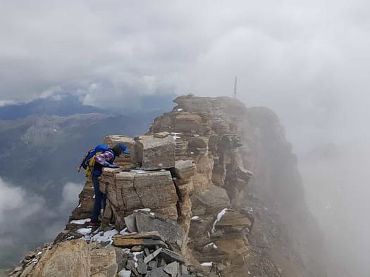Großes Wiesbachhorn 3.564 m, Hinterer Bratschenkopf 3.413 m, Klockerin 3.422 m, Hohe Dock 3.348 m, Großer Bärenkopf 3.396 m, Mittlerer Bärenkopf 3.351 m (Hochtour) Hohe Dock 3.348 m 20