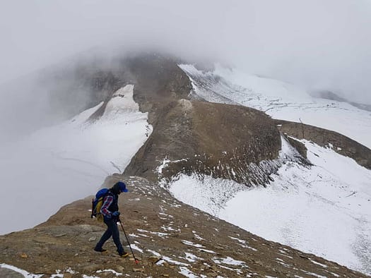 Großes Wiesbachhorn 3.564 m, Hinterer Bratschenkopf 3.413 m, Klockerin 3.422 m, Hohe Dock 3.348 m, Großer Bärenkopf 3.396 m, Mittlerer Bärenkopf 3.351 m (Hochtour) Mittlerer Baerenkopf 3.351 m 1