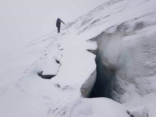Großes Wiesbachhorn 3.564 m, Hinterer Bratschenkopf 3.413 m, Klockerin 3.422 m, Hohe Dock 3.348 m, Großer Bärenkopf 3.396 m, Mittlerer Bärenkopf 3.351 m (Hochtour) Tourenbeschreibung Klockerin 3.422 m 5