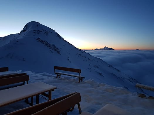 Rimpfischhorn 4.199 m (Skihochtour) Versuch Rimpfischhorn Skihochtouren Versuch 1