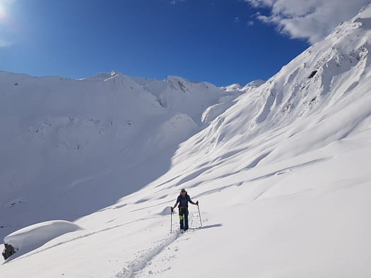 Junsjoch 2.484 m Versuch (Skitour) Junsjoch Skitour 1