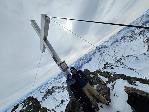 Hintere Jamspitze 3.156 m von der Jamtalhütte (Skitour) Hintere Jamspitze 3.156 m von der Jamtalhuette Skitour 11