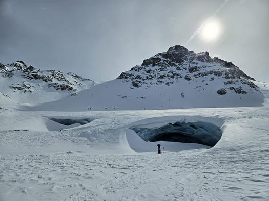 Hintere Jamspitze 3.156 m von der Jamtalhütte (Skitour) Hintere Jamspitze 3.156 m von der Jamtalhuette Skitour 13