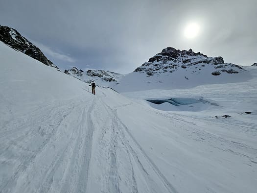 Hintere Jamspitze 3.156 m von der Jamtalhütte (Skitour) Hintere Jamspitze 3.156 m von der Jamtalhuette Skitour 17