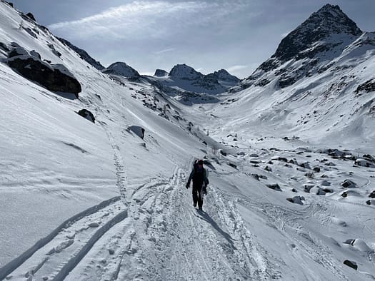 Hintere Jamspitze 3.156 m von der Jamtalhütte (Skitour) Hintere Jamspitze 3.156 m von der Jamtalhuette Skitour 28