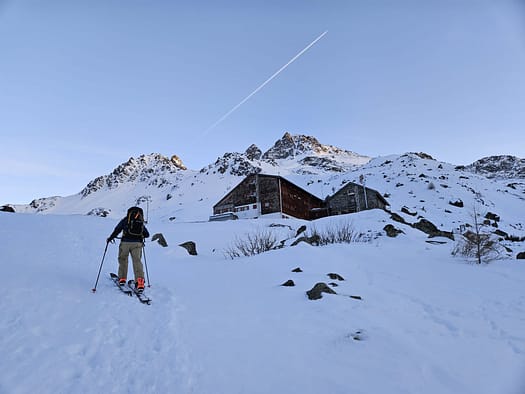 Jamtalhütte 2.165 m von Galtür (Skitour) Jamtalhuette 2.165 m von Galtuer Skitour 3