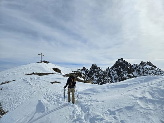 Östliche Schnapfenspitze 3.219 m von der Jamtalhütte (Skitour) Oestliche Schnapfenspitze 3.219 m von der Jamtalhuette Skitour 17