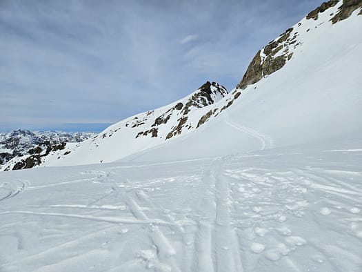 Östliche Schnapfenspitze 3.219 m von der Jamtalhütte (Skitour) Oestliche Schnapfenspitze 3.219 m von der Jamtalhuette Skitour 20