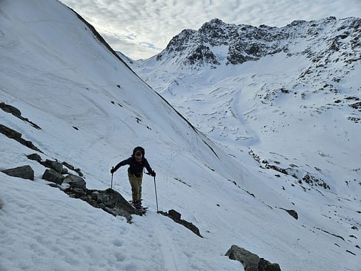 Östliche Schnapfenspitze 3.219 m von der Jamtalhütte (Skitour) Oestliche Schnapfenspitze 3.219 m von der Jamtalhuette Skitour 5