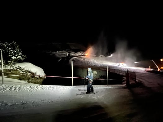 Tourennacht auf der 8er Alm 2.120 m - Hochfügen (Pistenskitour) Tourennacht auf der 8er Alm 2.120 m Hochfuegen Pistenskitour 1