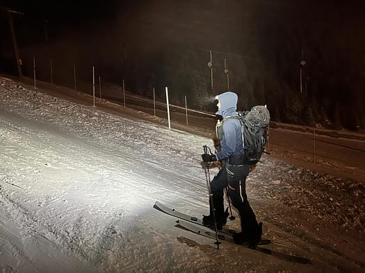 Tourennacht auf der 8er Alm 2.120 m - Hochfügen (Pistenskitour) Tourennacht auf der 8er Alm 2.120 m Hochfuegen Pistenskitour 6