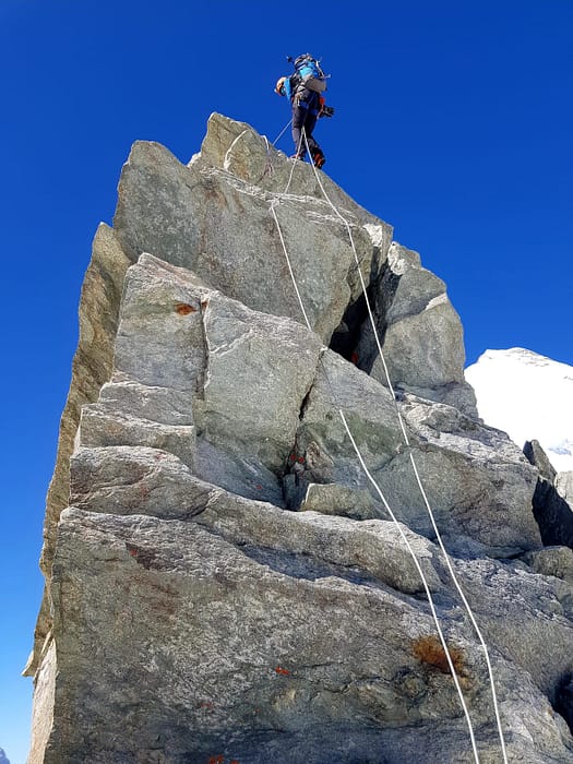 Weisshorn 4.506 m über'n Normalweg / Ostgrat (Hochtour) Weisshorn 4.506 m uebern Normalweg Ostgrat Hochtour 6