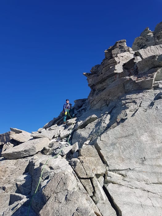 Zinalrothorn 4.221 m über'n Süd-Ostgrat (Hochtour) Zinalrothorn 4.221 m uebern Sued Ostgrat Hochtour 13