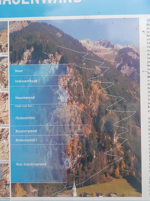 Nasenwand (Klettersteig) Nasenwand Klettersteig 34