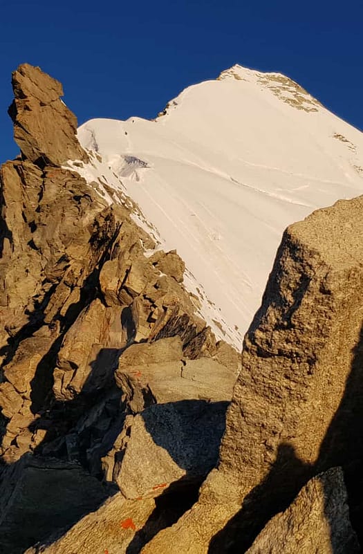 Weisshorn 4.506 m über'n Normalweg / Ostgrat (Hochtour) Weisshorn 4.506 m uebern Normalweg Ostgrat Hochtour 22