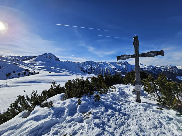 Arbiskogel 2.048 m & Brunellköpfe 2.130 m vom Schönachtal (Skitour) Arbiskogel