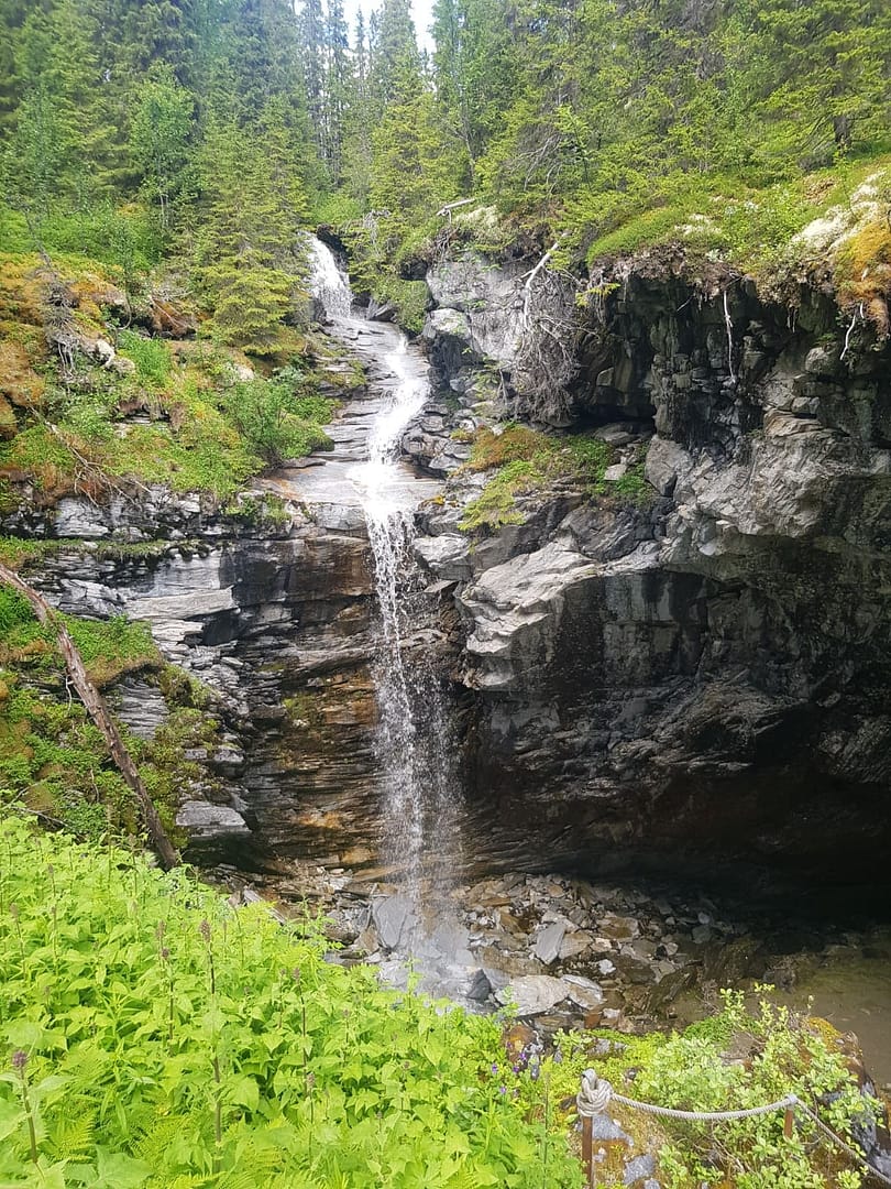 Korallgrottan Wasserfall