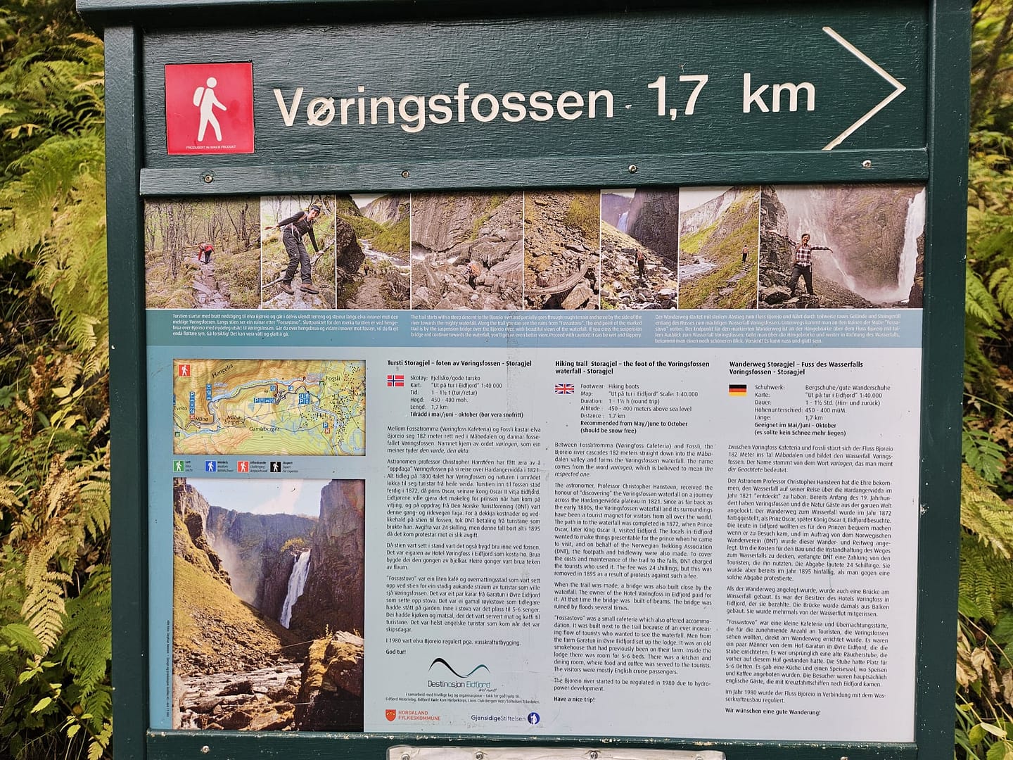 Vøringsfossen - zum Fuß des Wasserfalls (Wanderung) Voringsfossen zum Fuss des Wasserfalls Wanderung 12